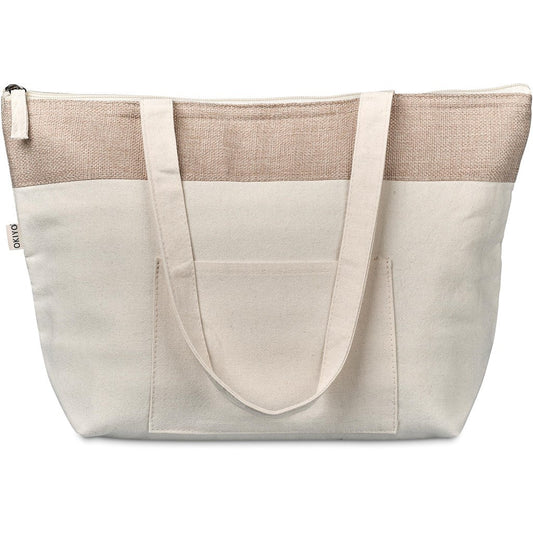 Okiyo Arshi Cotton & Jute 12 Can Lunch Cooler - Retail Therapy Online