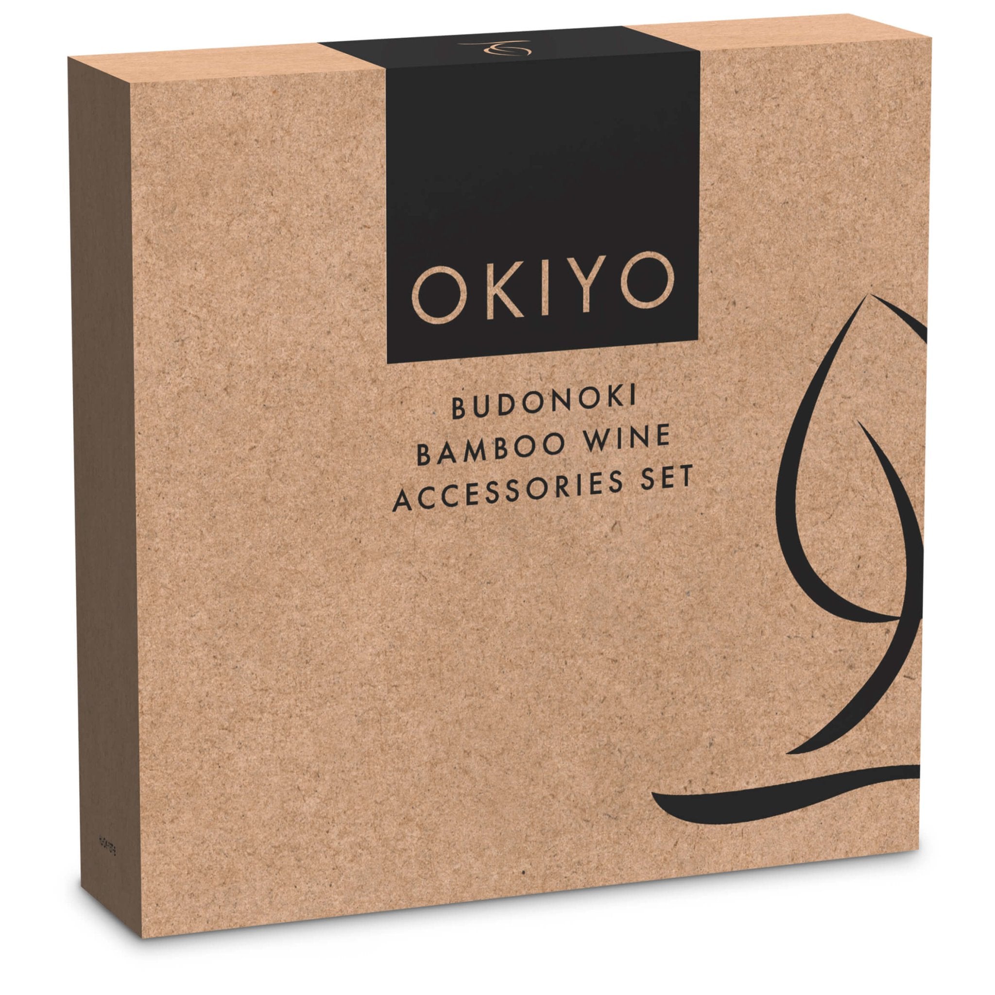 Okiyo Budonoki Bamboo Wine Accessories Set - Retail Therapy Online