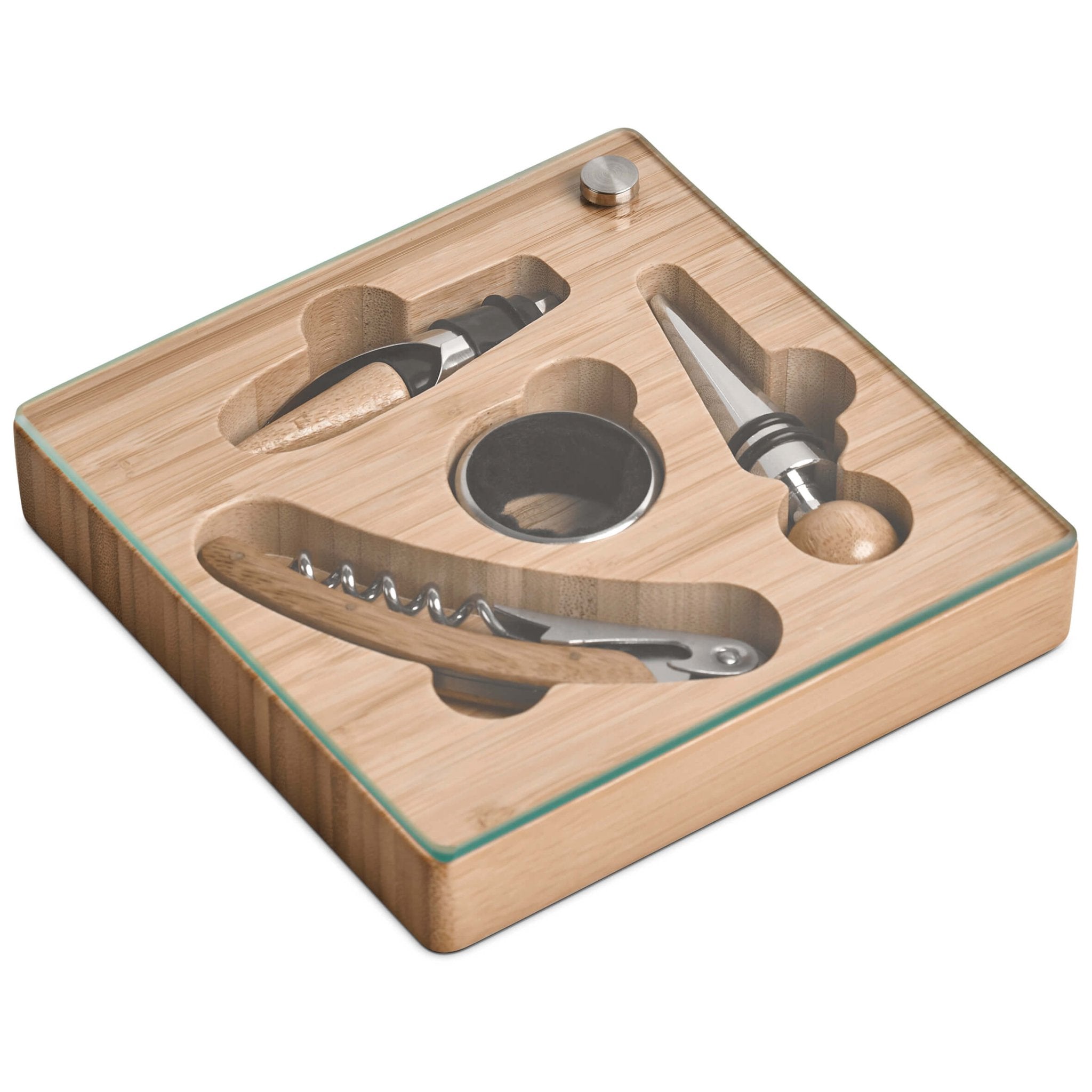 Okiyo Budonoki Bamboo Wine Accessories Set - Retail Therapy Online