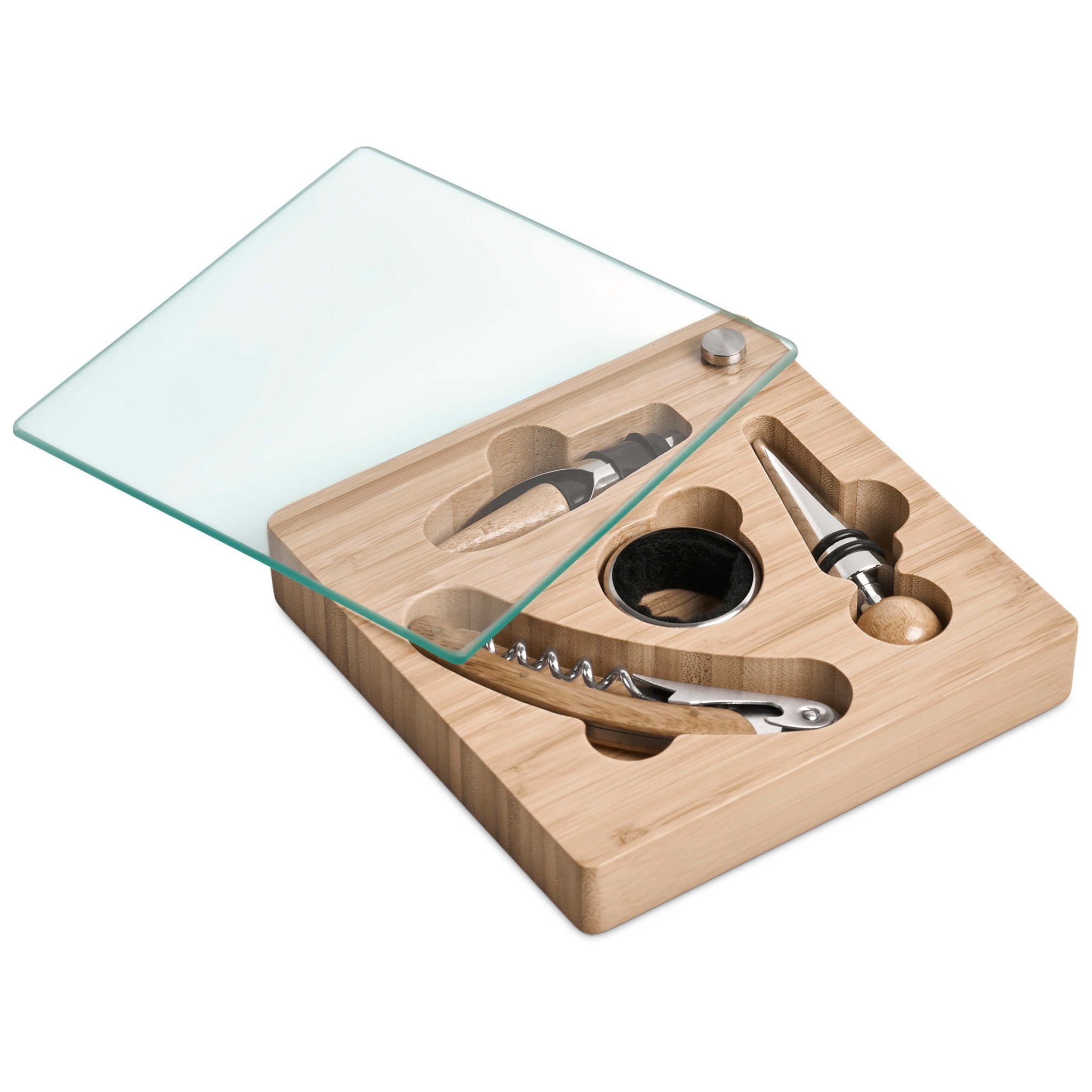 Okiyo Budonoki Bamboo Wine Accessories Set - Retail Therapy Online
