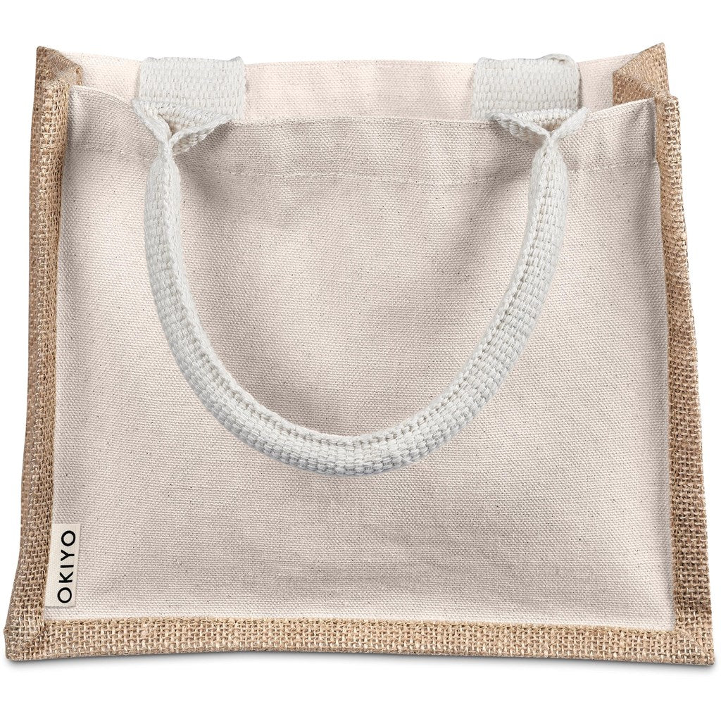 Okiyo Chinsai Jute & Cotton Gift Shopper Bag - Retail Therapy Online