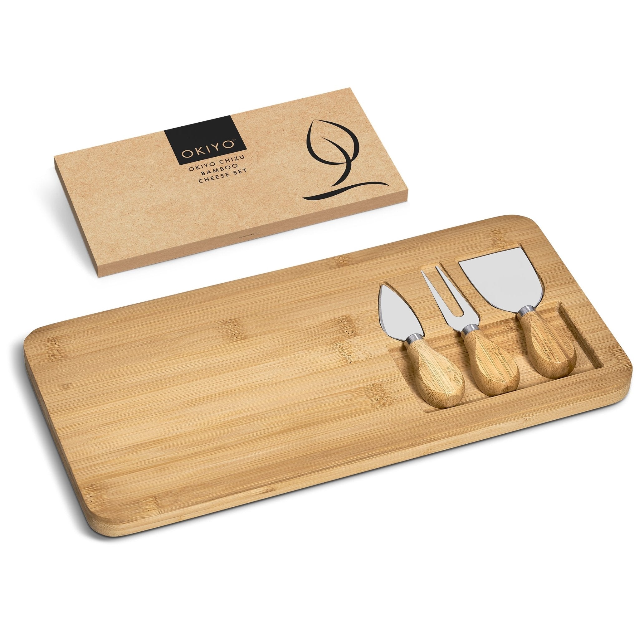 Okiyo Chizu Bamboo Cheese Board Set - Retail Therapy Online