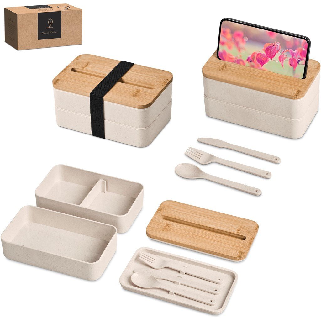Okiyo Dura Wheat Straw & Bamboo Lunch Box Set - Retail Therapy Online