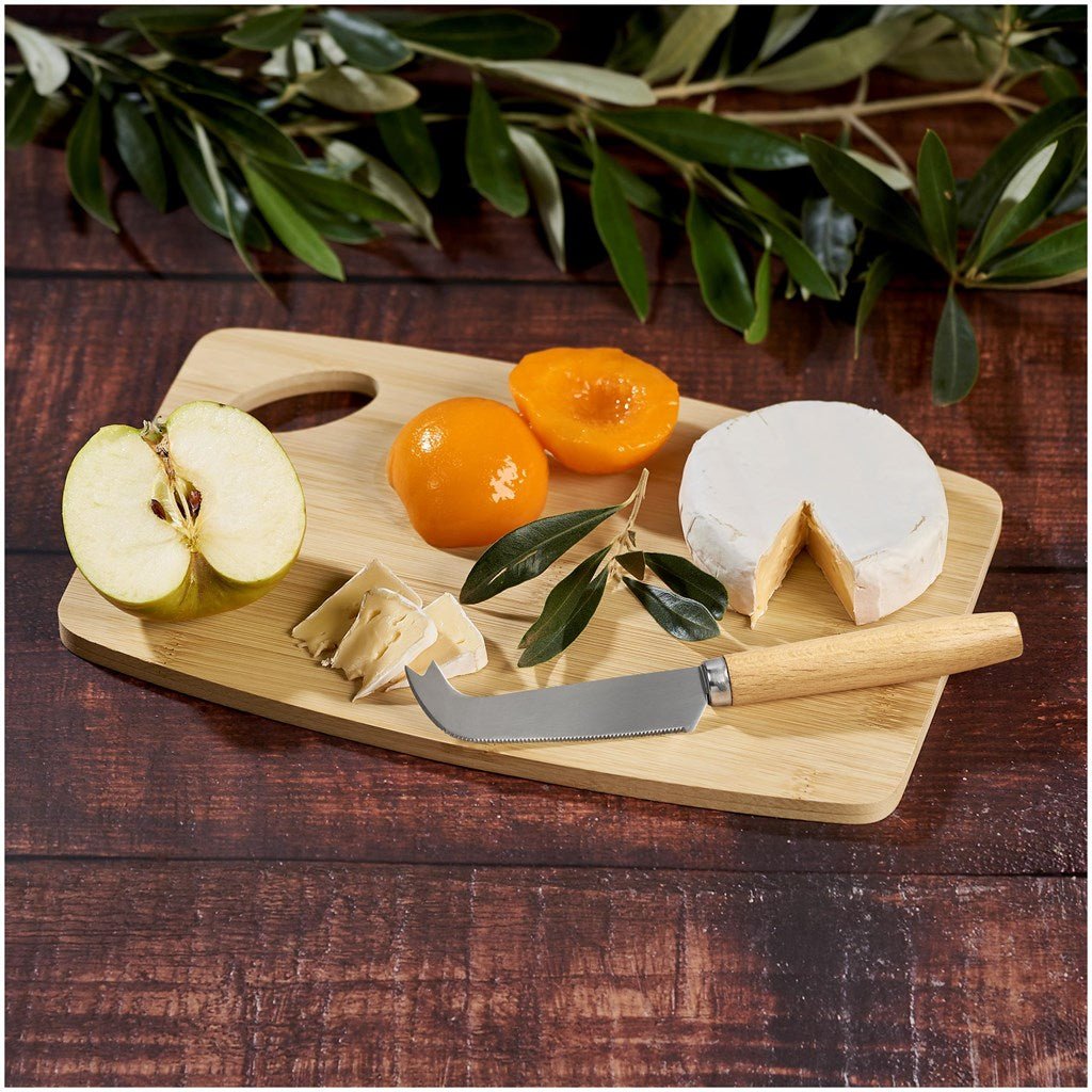 Okiyo Edamu Bamboo Cheese Board & Knife - Retail Therapy Online