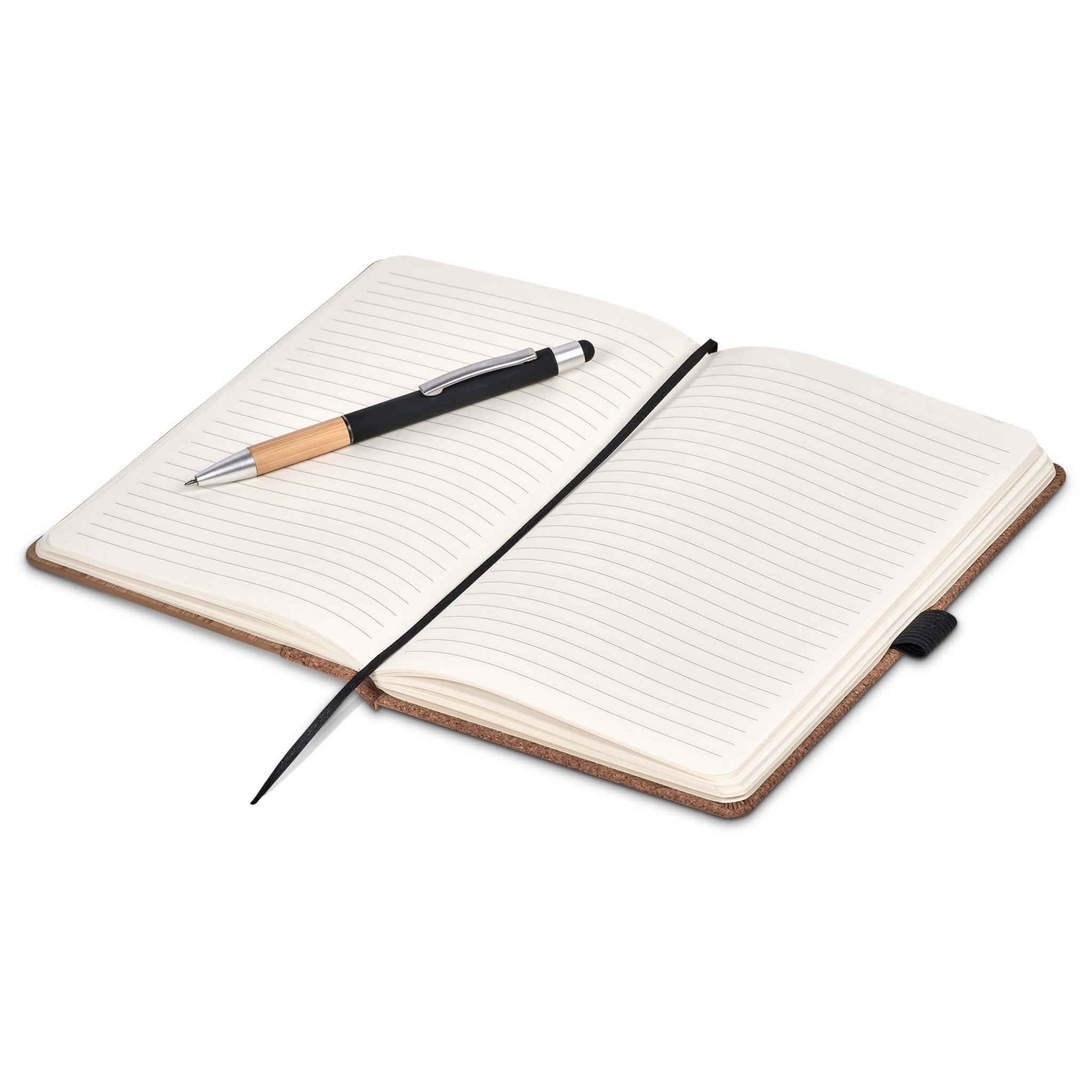 Okiyo Eri Bamboo & Cork Notebook Pen Set - Retail Therapy Online