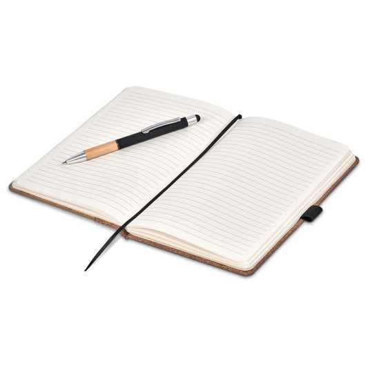 Okiyo Eri Bamboo & Cork Notebook Pen Set - Retail Therapy Online