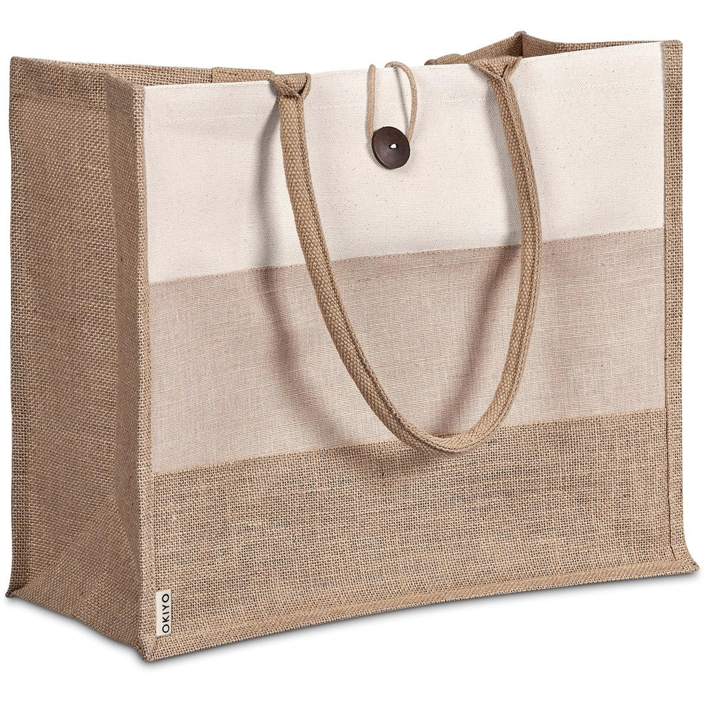 Okiyo Fukei Jute & Cotton Tote - Retail Therapy Online