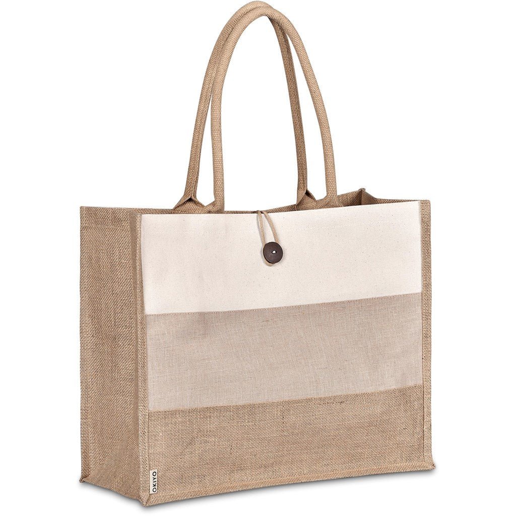 Okiyo Fukei Jute & Cotton Tote - Retail Therapy Online