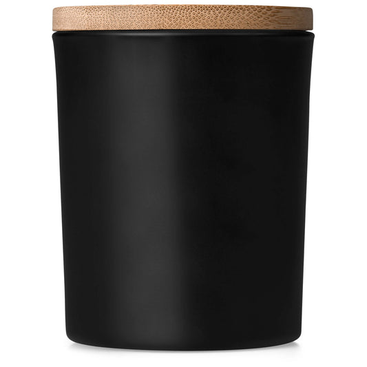 Okiyo Glass Scented Candle with Bamboo Lid - Retail Therapy Online