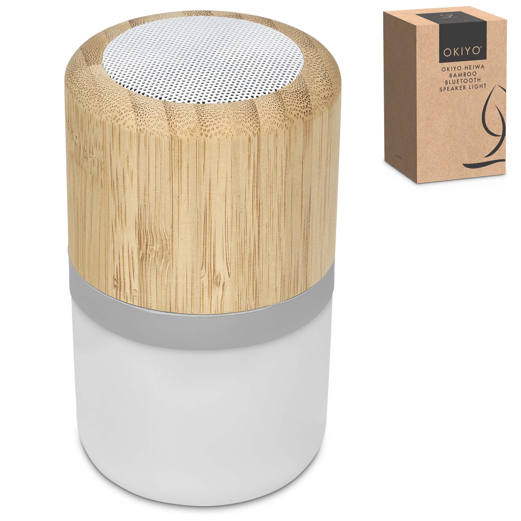 Okiyo Heiwa Bamboo Bluetooth Speaker Light - Retail Therapy Online