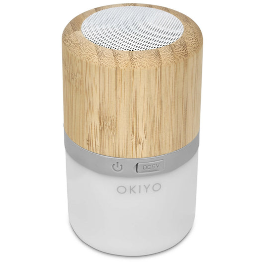 Okiyo Heiwa Bamboo Bluetooth Speaker Light - Retail Therapy Online