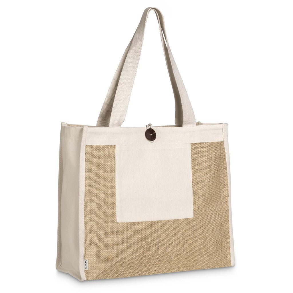 Okiyo Hikari Jute & Cotton Tote - Retail Therapy Online