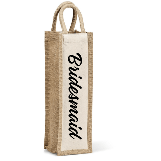 Okiyo Inshu Jute & Cotton Wine Tote - Retail Therapy Online