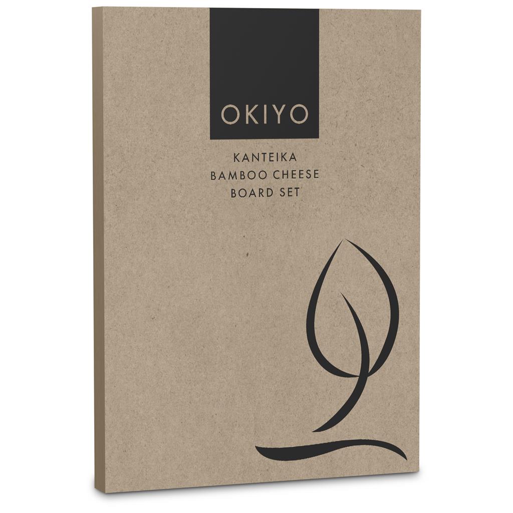 Okiyo Kanteika Bamboo Cheese Board Set - Retail Therapy Online