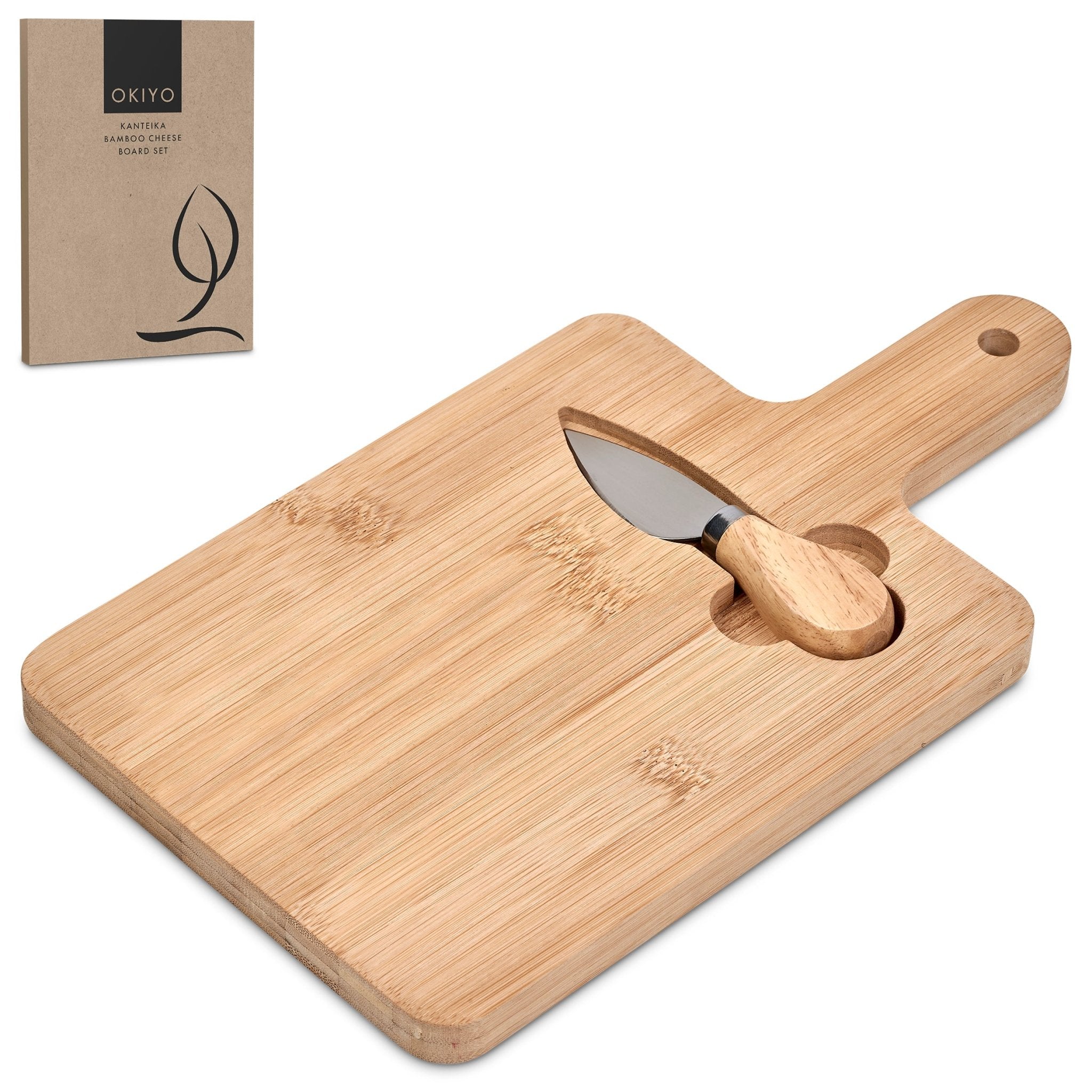 Okiyo Kanteika Bamboo Cheese Board Set - Retail Therapy Online