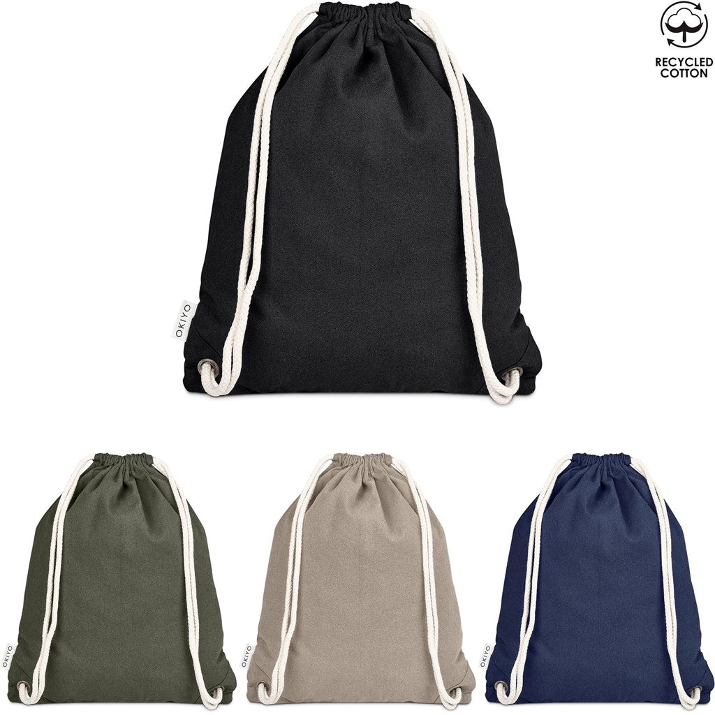 Okiyo Kinchaku Recycled Cotton Drawstring Bag - 320gsm - Retail Therapy Online