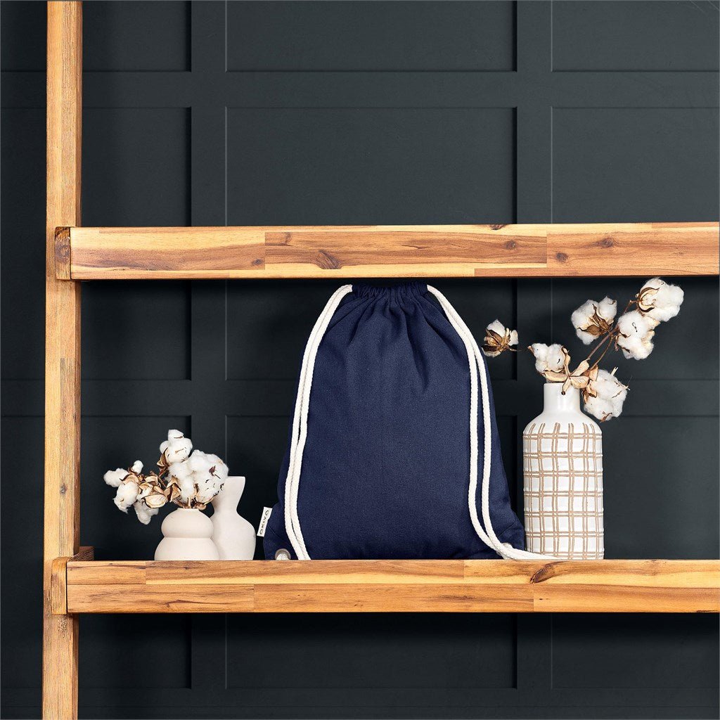 Okiyo Kinchaku Recycled Cotton Drawstring Bag - 320gsm - Retail Therapy Online