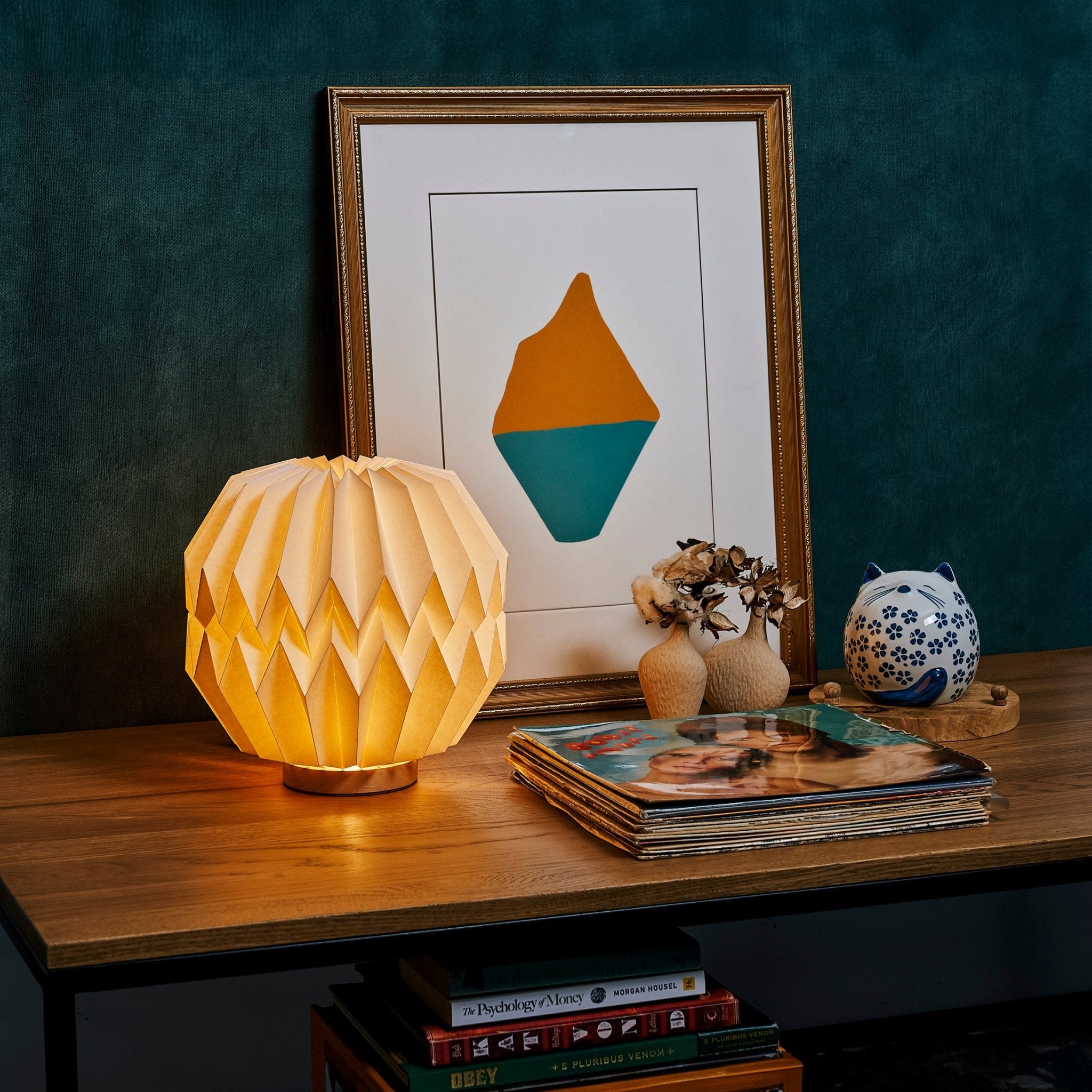 Okiyo Kosuke Wood & Paper LED Lamp - Retail Therapy Online