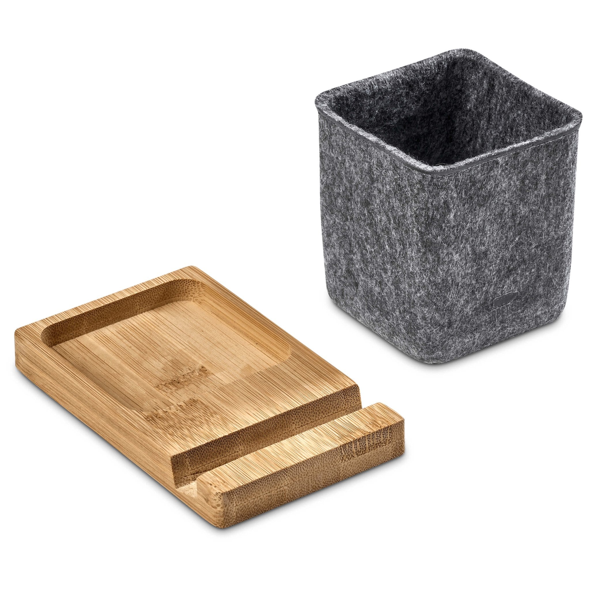 Okiyo Kyadi RPET & Bamboo Desk Caddy Phone Stand - Retail Therapy Online