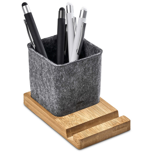 Okiyo Kyadi RPET & Bamboo Desk Caddy Phone Stand - Retail Therapy Online
