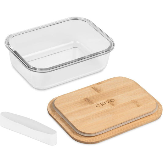 Okiyo Moshi Glass & Bamboo Lunch Box - Retail Therapy Online