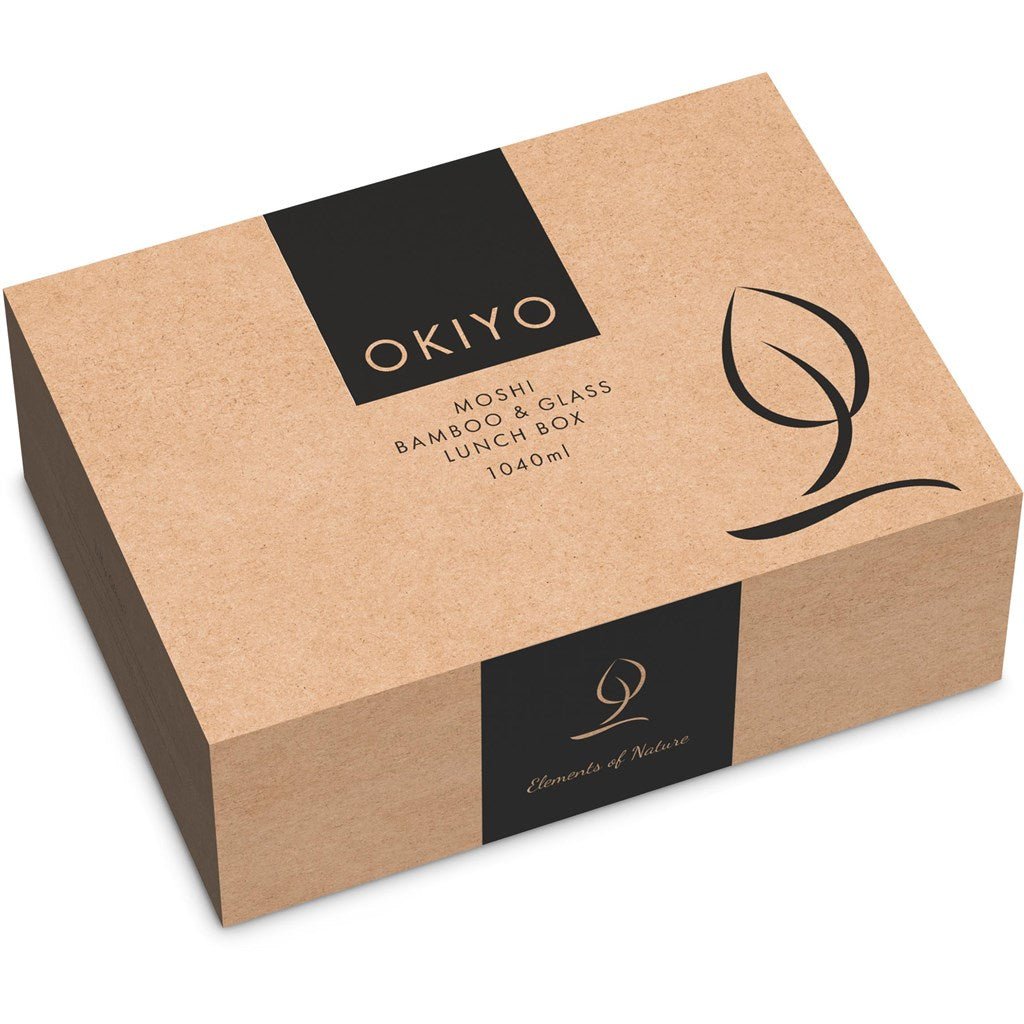 Okiyo Moshi Glass & Bamboo Lunch Box - Retail Therapy Online