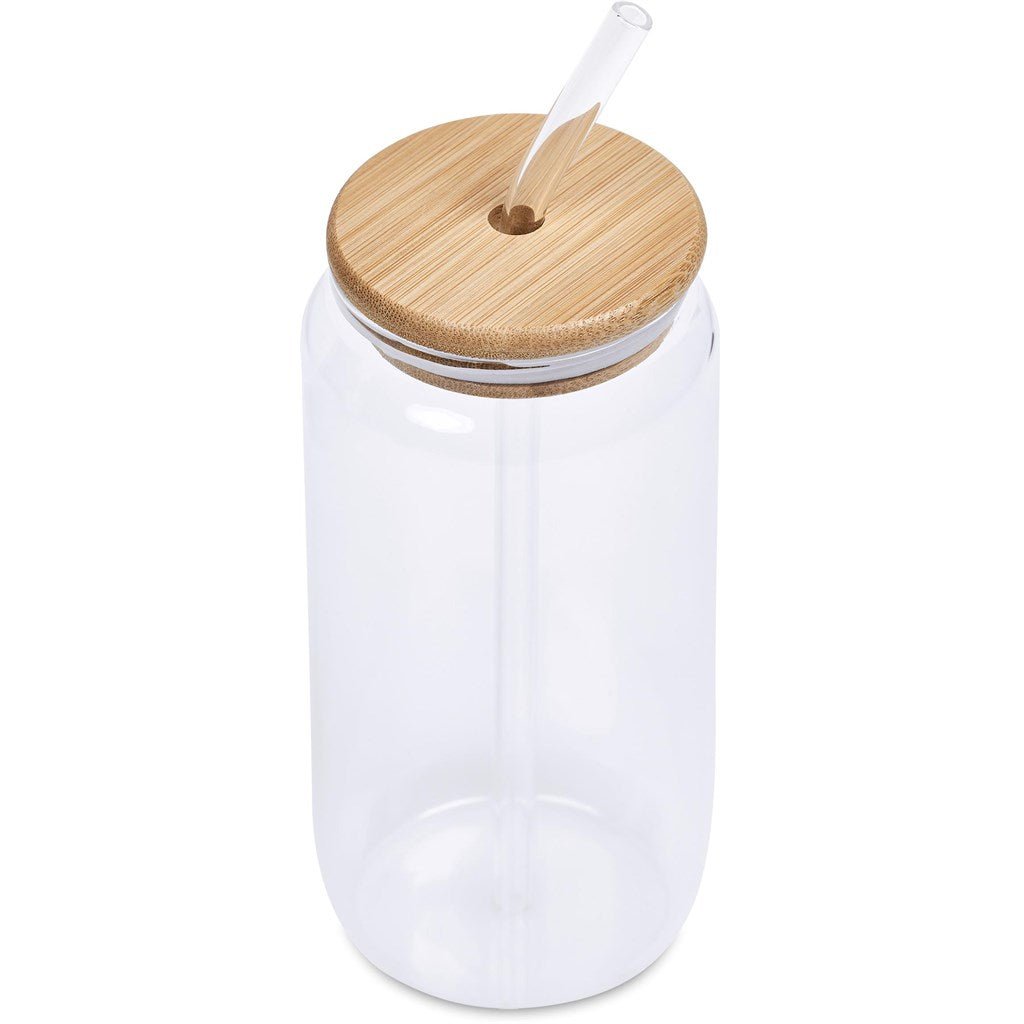 Okiyo Natsu Glass & Bamboo Tumbler & Straw - 500ml - Retail Therapy Online