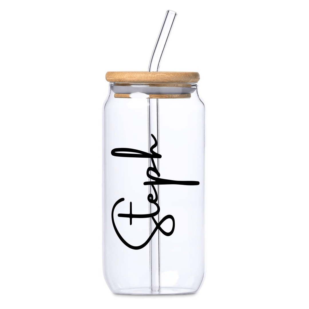 Okiyo Natsu Glass & Bamboo Tumbler & Straw - 500ml - Retail Therapy Online