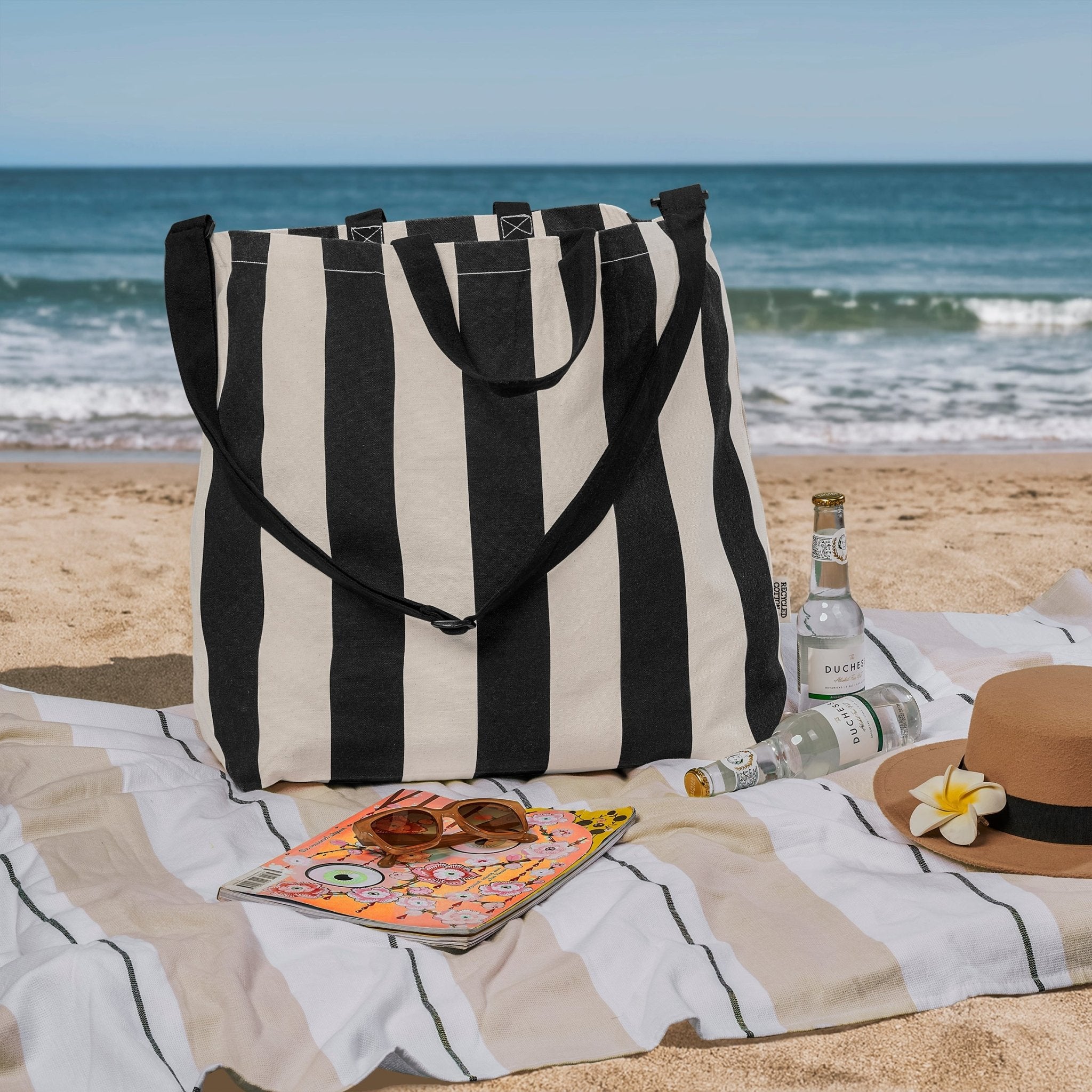 Okiyo Natsuri Recycled Canvas Large Beach Bag - 285gsm - Retail Therapy Online
