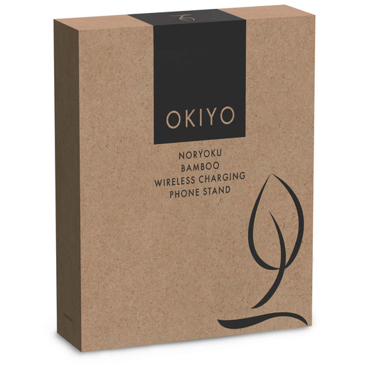 Okiyo Noryoku Bamboo Wireless Charging Phone Stand - Retail Therapy Online