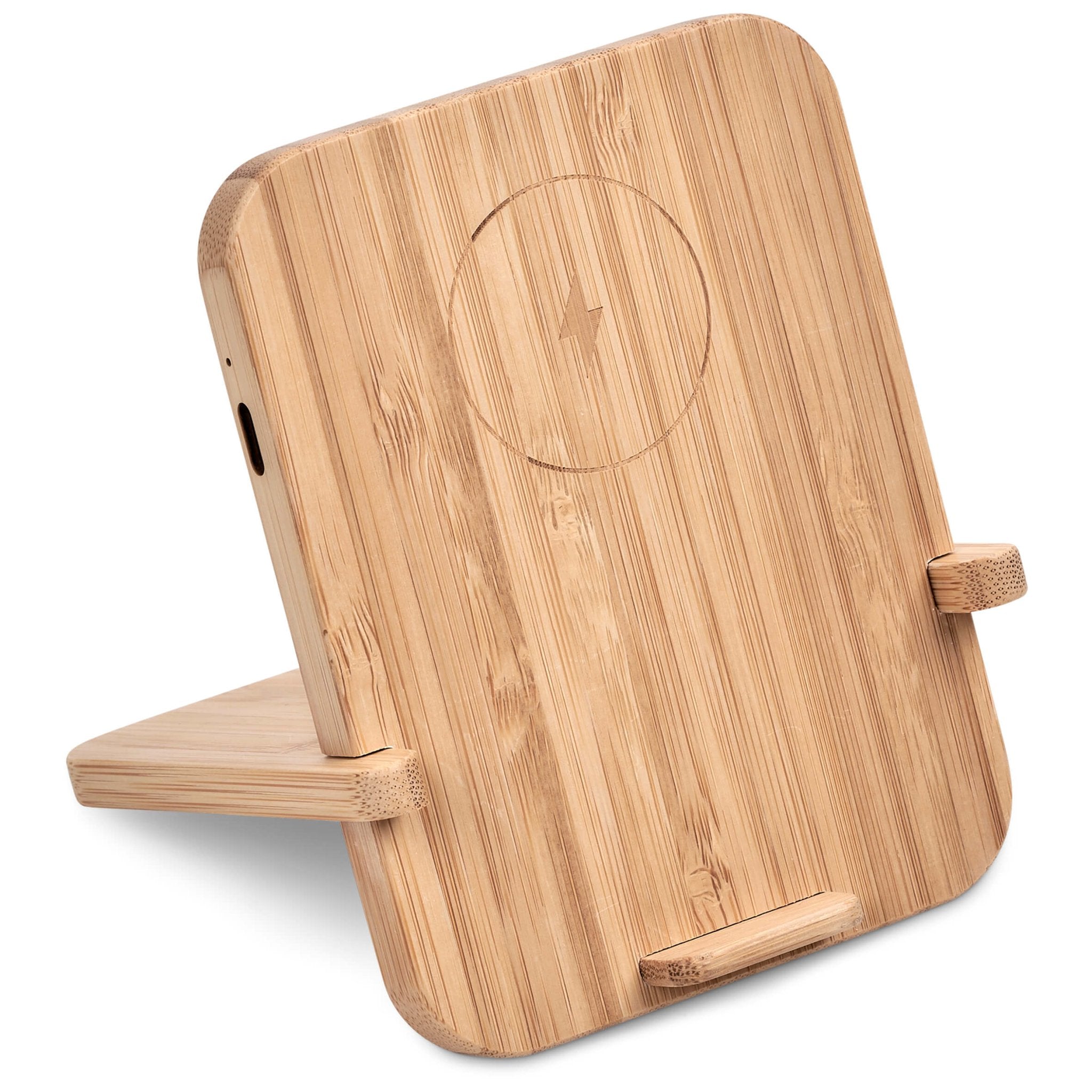 Okiyo Noryoku Bamboo Wireless Charging Phone Stand - Retail Therapy Online