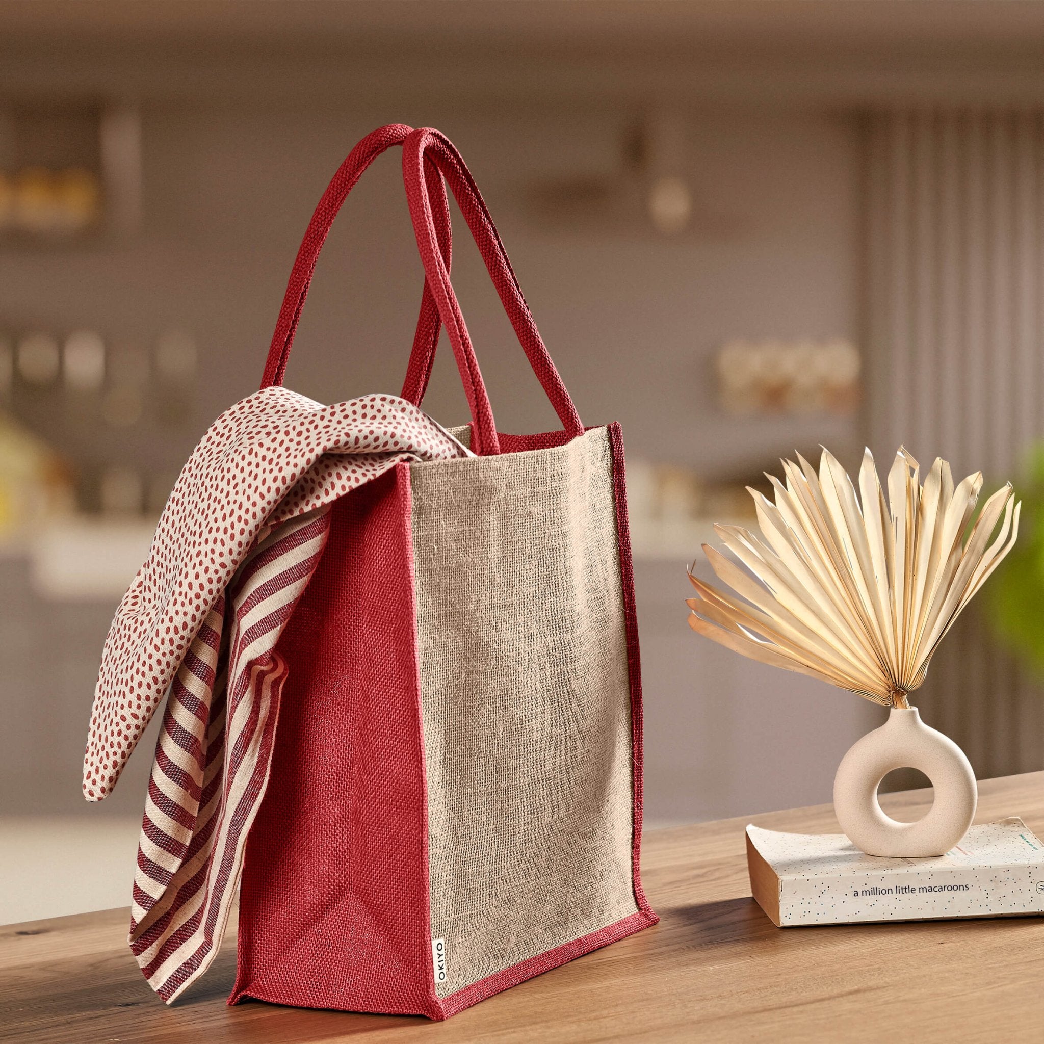 Okiyo Okinawa Large Jute Tote - Retail Therapy Online