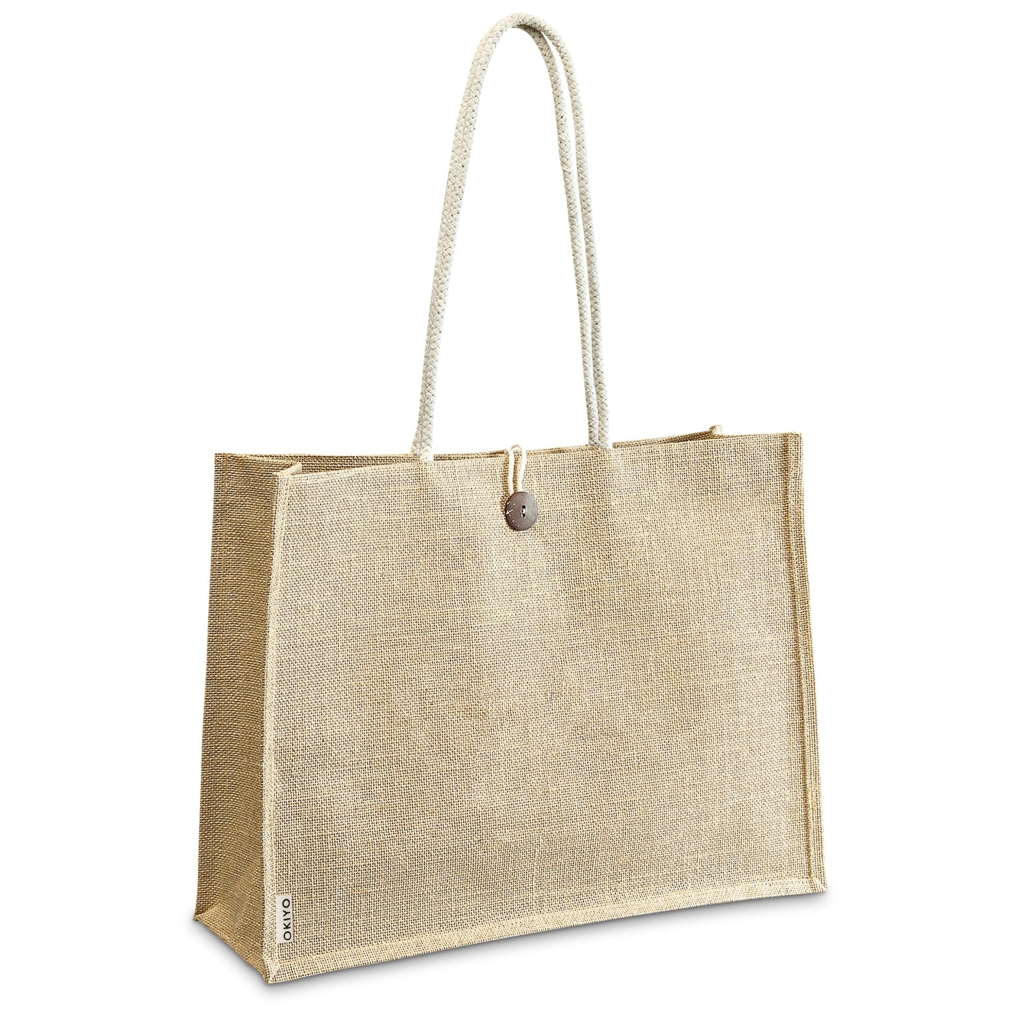 Okiyo Shinrin Jute Tote Shopper Bag - Retail Therapy Online