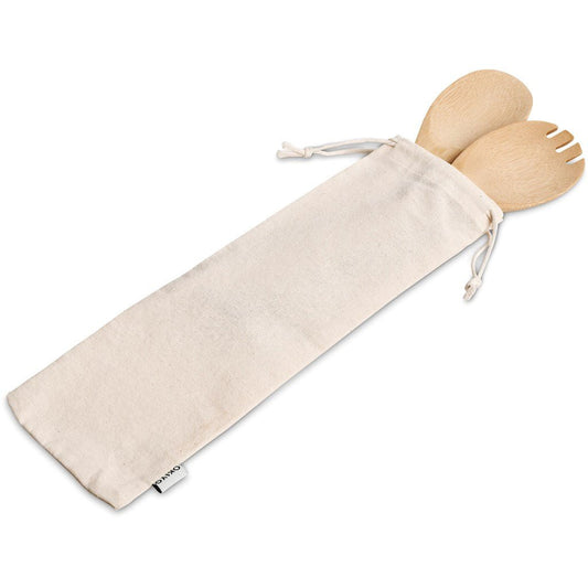 Okiyo Shinsen Bamboo Salad Servers - Retail Therapy Online