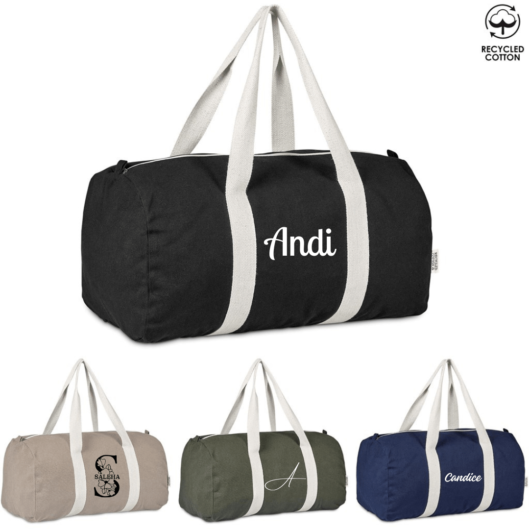 Okiyo Supotsu Recycled Cotton Canvas Sports Duffel Bag - 320gsm - Retail Therapy Online
