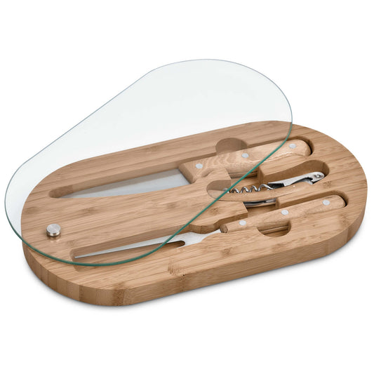 Okiyo Suraisu Bamboo Food And Wine Set - Retail Therapy Online