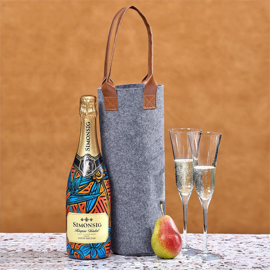 Okiyo Tahada RPET Felt Wine Tote Bag - Retail Therapy Online