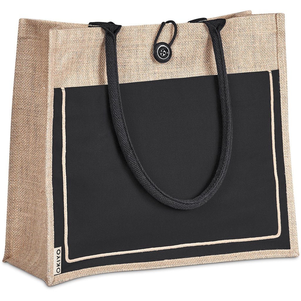 Okiyo Umi Jute & Cotton Tote Shopper Bag - 320gsm - Retail Therapy Online