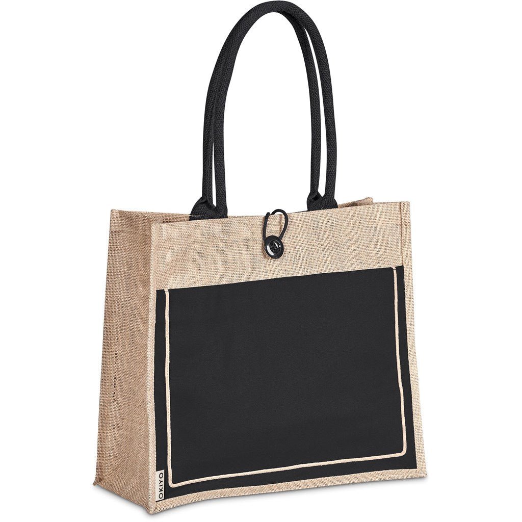 Okiyo Umi Jute & Cotton Tote Shopper Bag - 320gsm - Retail Therapy Online