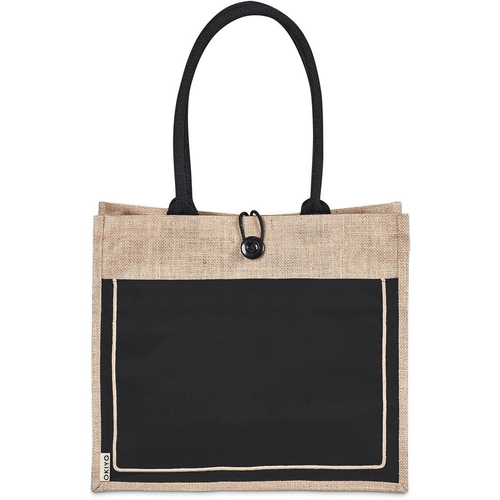 Okiyo Umi Jute & Cotton Tote Shopper Bag - 320gsm - Retail Therapy Online