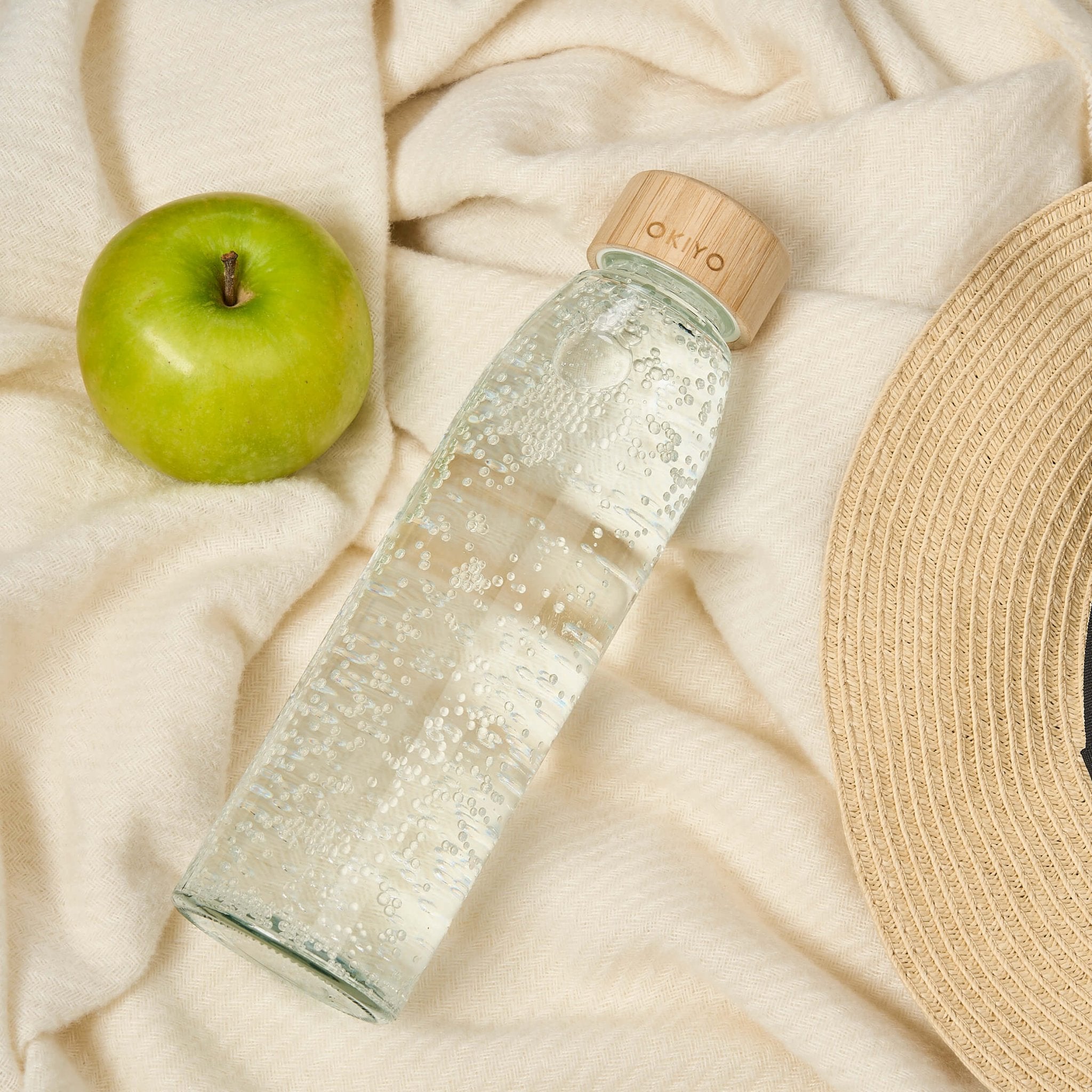 Okiyo Wabi - Sabi Glass Water Bottle - 500ml - Retail Therapy Online
