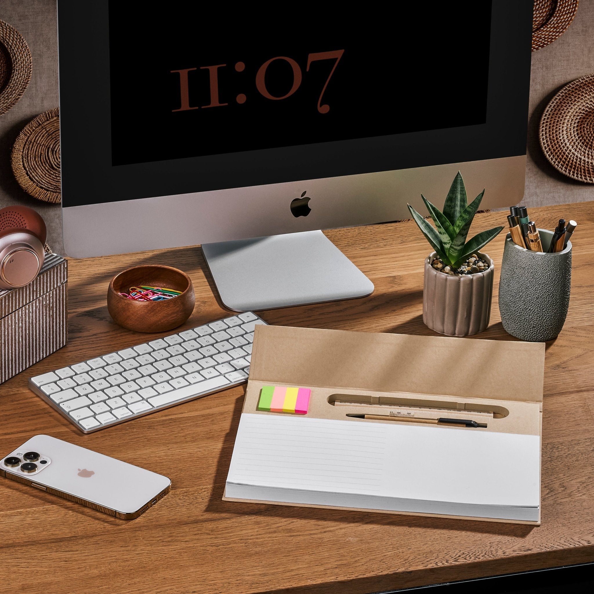 Okiyo Yaruki Paper Desk Note Pad & Stationery Set - Retail Therapy Online