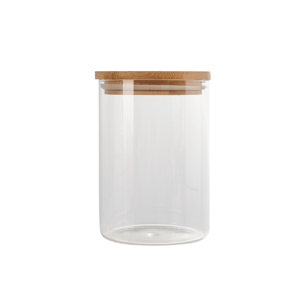 O'lala Glass Storage Jar with Bamboo Lid - Retail Therapy Online