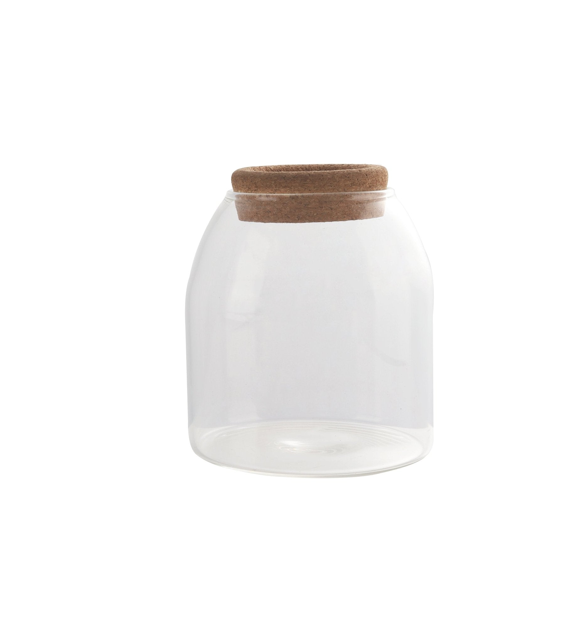 O'lala Glass Storage Jar with Cork Lid - Retail Therapy Online