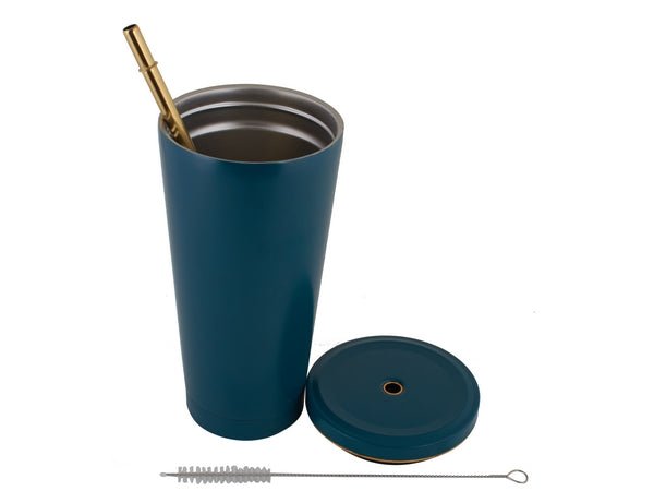 Opal Stainless Steel Tumbler with Straw - 500ml - Retail Therapy Online