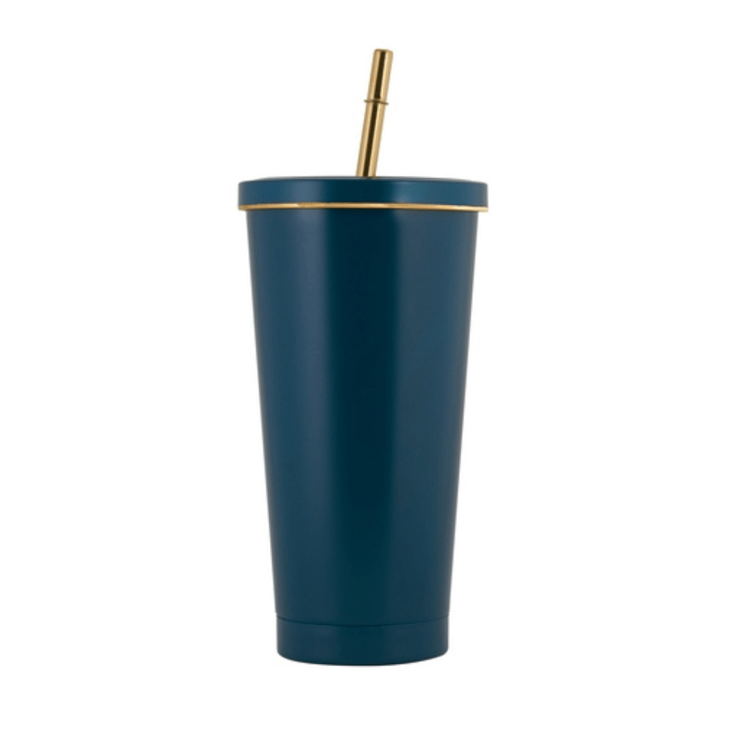 Opal Stainless Steel Tumbler with Straw - 500ml - Retail Therapy Online