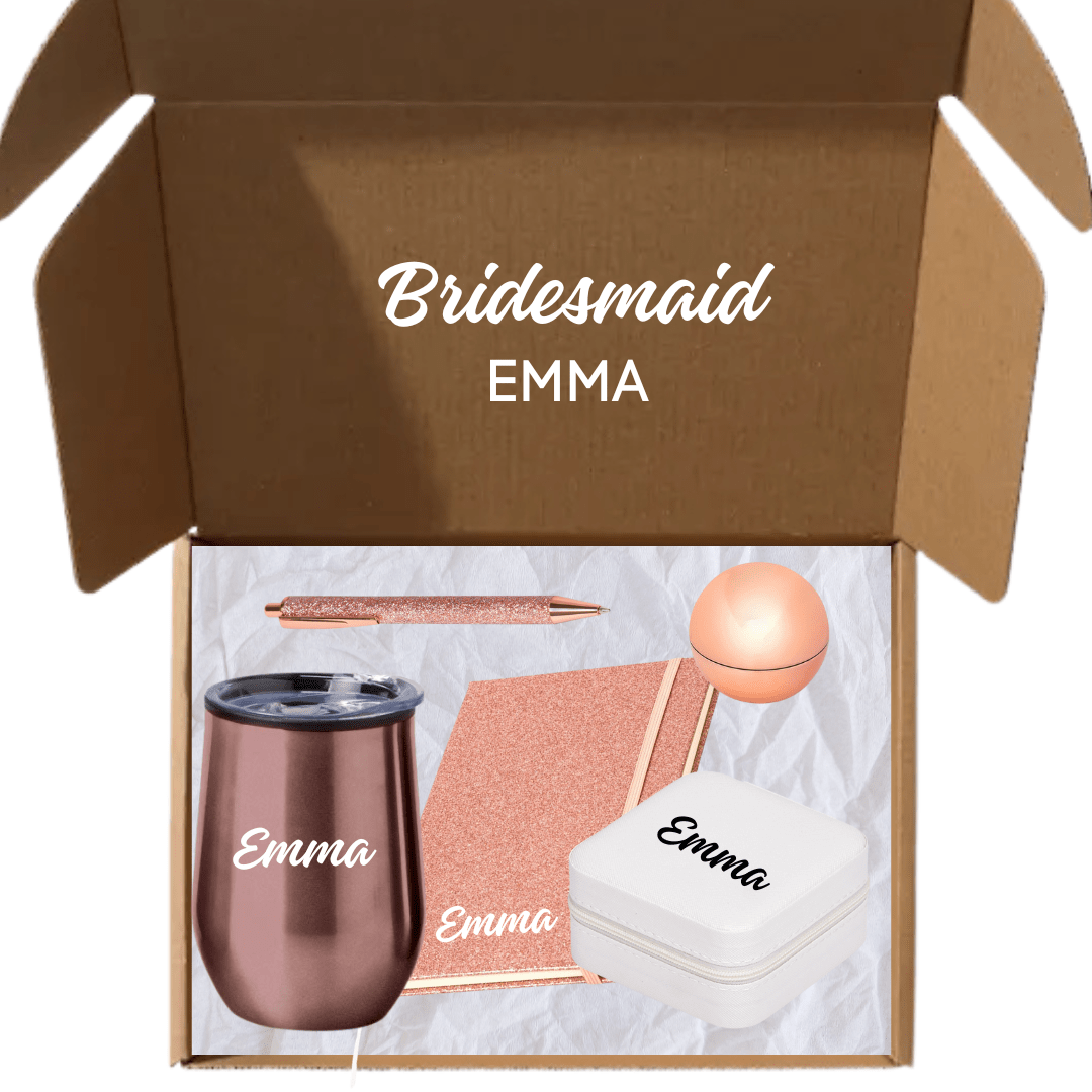 Personalised Bridesmaid / Bridal Gift Box - Glitz & Glam - Retail Therapy Online