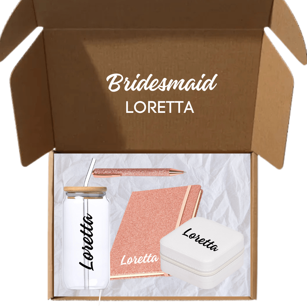 Personalised Bridesmaid / Bridal Gift Box - Glitz & Glam - Retail Therapy Online