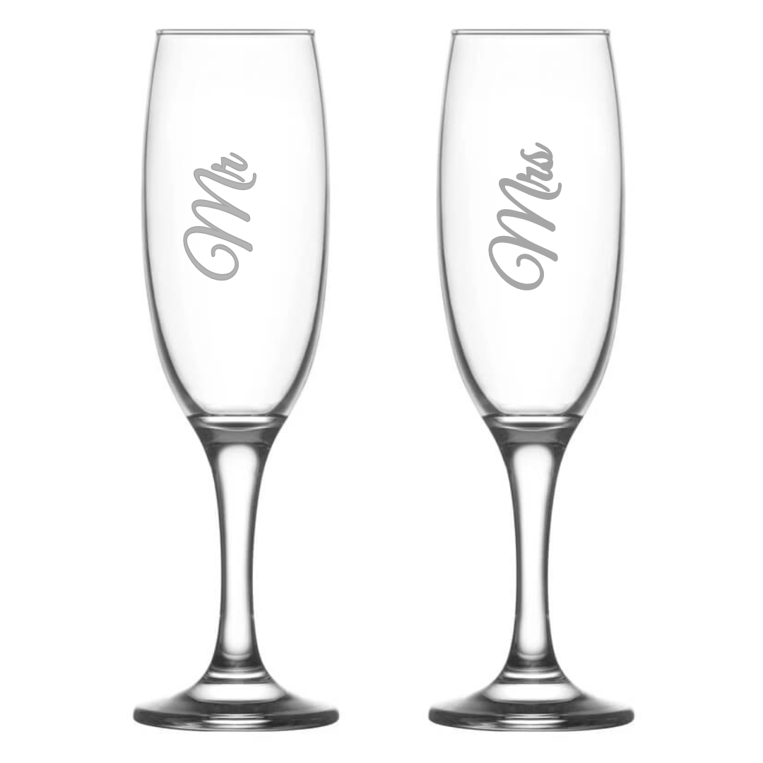 Personalised Champagne Flute - Set of 2 - Retail Therapy Online