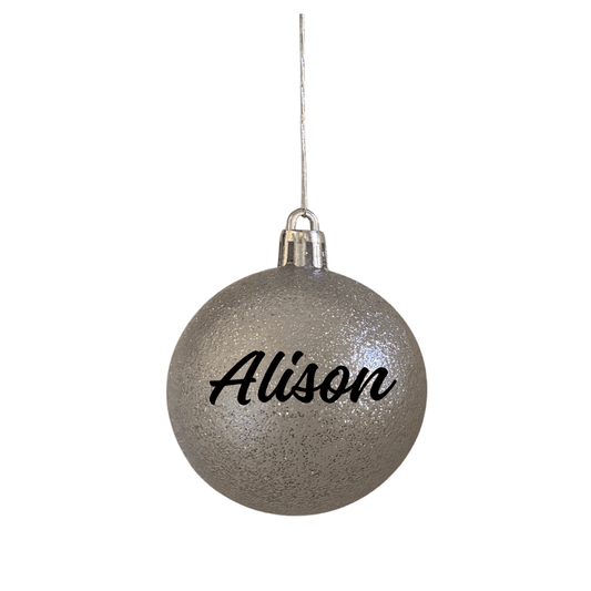 Personalised Festive Christmas Bauble - Various Sizes - Retail Therapy Online